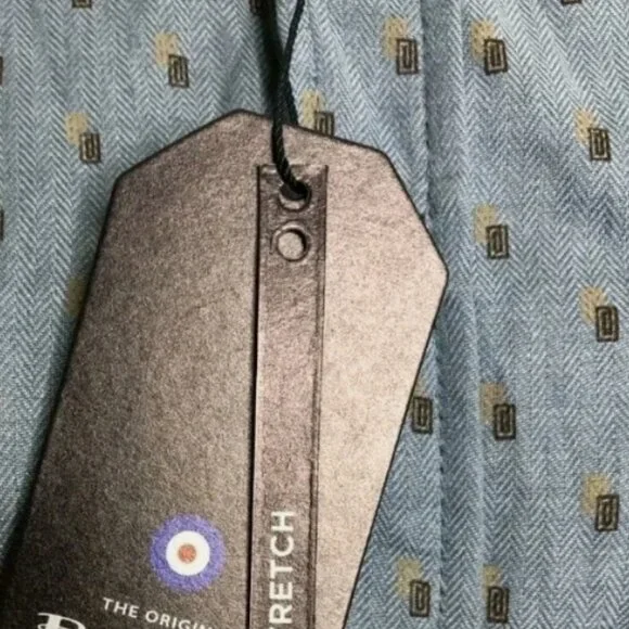 Ben Sherman Mens Shirt S Long Sleeve Button Front Classic Fit Stretch Blue NWT - Picture 6 of 8